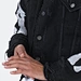 distressed fleece denim jacket supplier