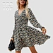 v neck dress color