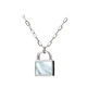 gold lock necklace