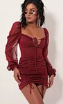 bridesmaid chiffon dresses sleeve