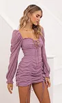 bridesmaid chiffon dresses sleeve
