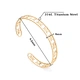 star hollow bracelet