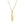 Zodiac Letter Gold Necklace