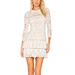 white lace skater dress，white lace prom dress，white lace corset dress