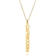 Zodiac Letter Gold Necklace