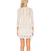 white lace skater dress，white lace prom dress，white lace corset dress