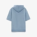 mens short sleeve hooded sweatshirt