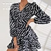 tight waist ruffle dress