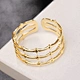 bone hollow rings    18K gold ring      Stainless steel ring      Jewelery      U. S.A