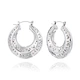 Wholesale stainless steel C shaped small point hole steel earrings