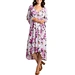 China manufacturer dress 2019 lavender floral bell sleeve maternity wrap dress