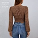 deep v neck blouse