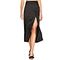 Wholesale clothing fancy long skirts side slit skirts women long black skirt