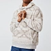 men faux fur hoodie