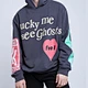 3D puff print hip hop style hoodie