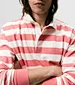 long sleeve striped polo