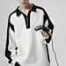 long sleeve polo plain
