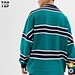 green dropped shoulder sweatshirt