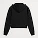 neck crop top hoodie