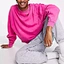 pullover sweatshirt with stripe