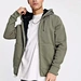 fleece full zip hooded jacket
