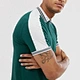 ribbed polo collar men polo