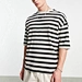 striped black and white