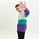 Colorblock Striped Sweatshirt