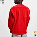 irregular sleeve sweatshirt