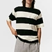 black and white striped shirt
