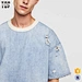 denim sweatshirt