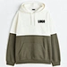 drop shoulder fleece pullover