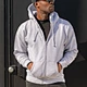 fleece full zip hooded sweatshirt
