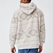 men faux fur hoodie