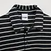 black and white striped