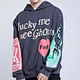 3D puff print hip hop style hoodie