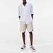 white linen beach shirt