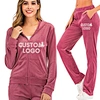 Custom Design Logo Heavyweight Ladies Letter Velour