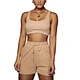 Custom Logo Embroidery Wholesale Clothing Backless Loungewear Outfits Chin Crop Tops Tracksuit Woman Two Piece Pants Set Women
