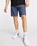 enzyme washed denim shorts