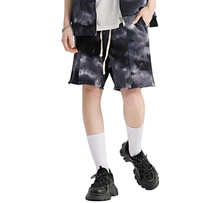 dyed high waist shorts