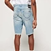 enzyme washed denim shorts