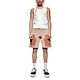 enzyme washed denim shorts