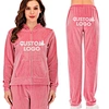 Custom Design Logo Heavyweight Ladies Letter Velour
