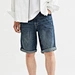 stretch denim shorts