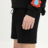 black cotton running shorts