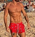 polyester shorts elastic waist