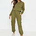 Custom women's tracksuits cargo pants customized logo embroidery & printing women clothing tracksuits