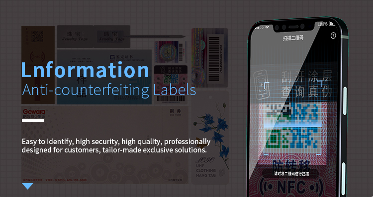 One time use Fragile anti-Counterfeit RFID nfc tag high security Tamper proof nfc stickers for wine bottle