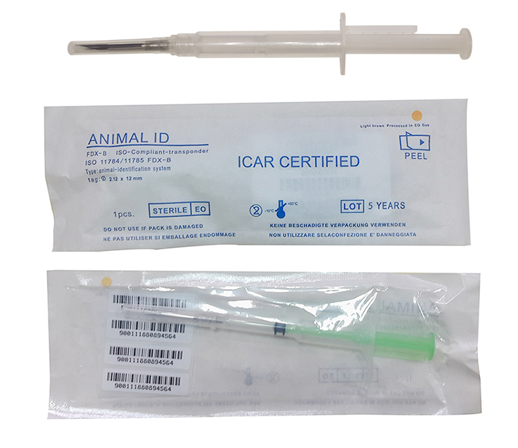 RFID Animal ID Tag ISO 11784 / 85 Livestock Microchip for Cattle Sheep Camel